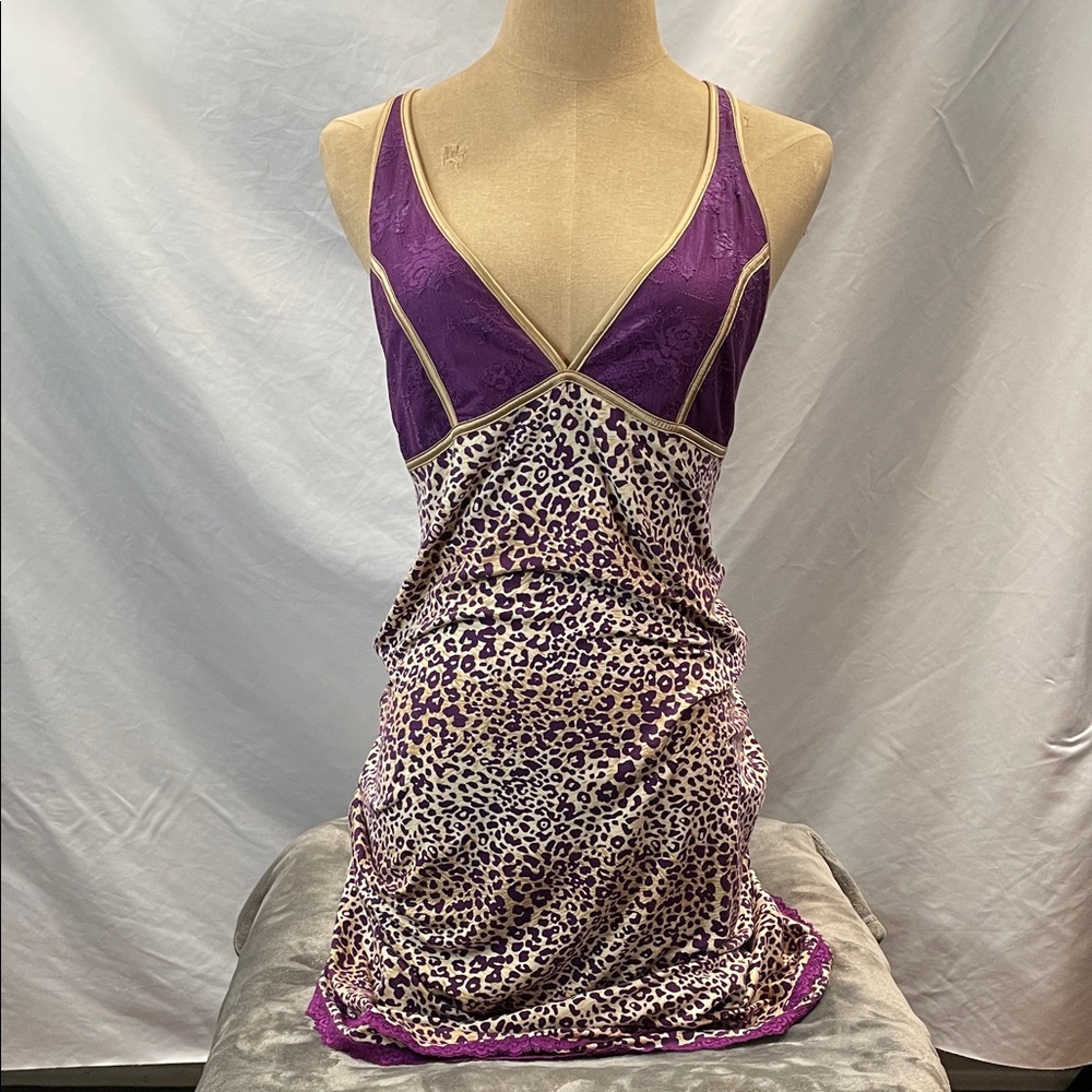Leopard Print Purple Chemise